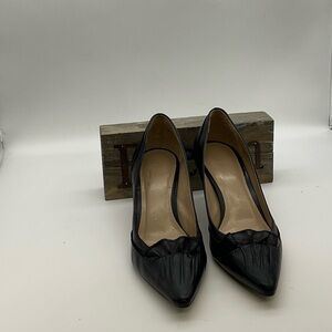 Talbots Black Leather Heels